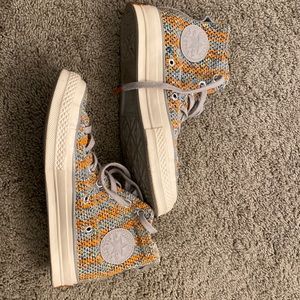 Like-new, Missoni x Converse size 7 womens/ 5 mens high tops